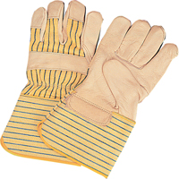 Gants d'ajusteur &agrave; paume s&egrave;che d'usage standard, Grand, Paume en Cuir fleur de vache, Doublure en Coton Advanced Consulting and Training Ltd.
