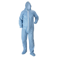 Pyrolon&reg; Plus 2 FR Hooded Coveralls With Boots, Small, Blue, FR Treated Fabric Advanced Consulting and Training Ltd.