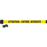 Barri&egrave;re &agrave; fixation murale, Plastique, Fixation magn&eacute;tique, 7', Ruban Noir et jaune Advanced Consulting and Training Ltd.