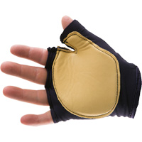 Anti-Impact Tool Grip Fingerless Left-Hand Glove, Size X-Small, Grain Leather Palm Advanced Consulting and Training Ltd.
