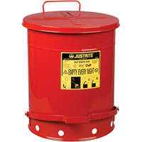Oily Waste Cans, FM Approved/UL Listed, 14 US gal., Red Advanced Consulting and Training Ltd.