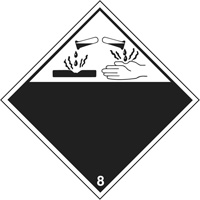 Corrosive Materials TDG Placard, Plastic Advanced Consulting and Training Ltd.