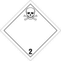 Toxic Gas TDG Placard, Plastic Advanced Consulting and Training Ltd.