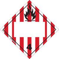 Flammable Solids TDG Placard, Adhesive Vinyl Advanced Consulting and Training Ltd.