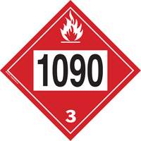 1090 Acetone Flammable Liquid TDG Placard, Plastic Advanced Consulting and Training Ltd.