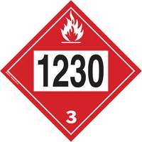 1230 Methanol TDG Placard, Plastic Advanced Consulting and Training Ltd.