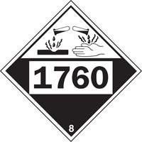 1760 Aluminum Phosphate Corrosive Materials TDG Placard, Plastic Advanced Consulting and Training Ltd.