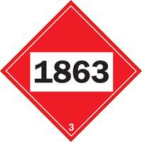 1863 Aviation Fuel Flammable Liquid TDG Placard, Plastic Advanced Consulting and Training Ltd.