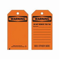 Self-Laminating Safety Tags, Polyester, 3" W x 5-3/4" H, English Advanced Consulting and Training Ltd.