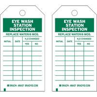 Inspection Record Tags, Polyester, 4" W x 7" H, English Advanced Consulting and Training Ltd.