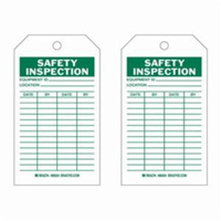 Safety Inspection Tags, Polyester, 4" W x 7" H, English Advanced Consulting and Training Ltd.
