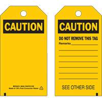 Self-Laminating Safety Tags, Polyester, 4" W x 7" H, English Advanced Consulting and Training Ltd.
