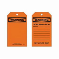 Self-Laminating Safety Tags, Polyester, 4" W x 7" H, English Advanced Consulting and Training Ltd.