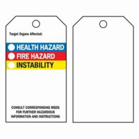 Right-To-Know Tags, Polyester, 3" W x 5-3/4" H, English Advanced Consulting and Training Ltd.
