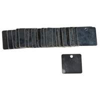 &eacute;tiquettes carr&eacute;es vierges pour vannes, Acier, 1-1/2" la x 1-1/2" h Advanced Consulting and Training Ltd.