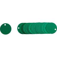 &eacute;tiquettes rondes vierges pour vannes, Aluminium, 2" dia. Advanced Consulting and Training Ltd.