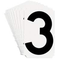 Quick-Align&reg; Individual Gothic Number and Letter Labels, 3, 4" H, Black Advanced Consulting and Training Ltd.