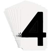 Quick-Align&reg; Individual Gothic Number and Letter Labels, 4, 4" H, Black Advanced Consulting and Training Ltd.