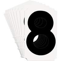 Quick-Align&reg; Individual Gothic Number and Letter Labels, 8, 4" H, Black Advanced Consulting and Training Ltd.