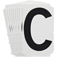 Quick-Align&reg; Individual Gothic Number and Letter Labels, C, 4" H, Black Advanced Consulting and Training Ltd.
