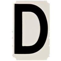 Quick-Align&reg; Individual Gothic Number and Letter Labels, D, 4" H, Black Advanced Consulting and Training Ltd.