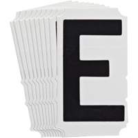Quick-Align&reg; Individual Gothic Number and Letter Labels, E, 4" H, Black Advanced Consulting and Training Ltd.