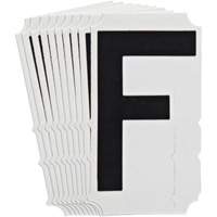 Quick-Align&reg; Individual Gothic Number and Letter Labels, F, 4" H, Black Advanced Consulting and Training Ltd.