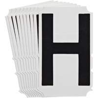 Quick-Align&reg;Individual Gothic Number and Letter Labels, H, 4" H, Black Advanced Consulting and Training Ltd.