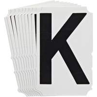 Quick-Align&reg;Individual Gothic Number and Letter Labels, K, 4" H, Black Advanced Consulting and Training Ltd.