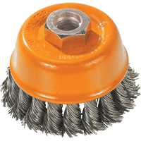 Brosse &agrave; fils nou&eacute;s torsad&eacute;s, 3" dia. x 5/8"-11 arbre Advanced Consulting and Training Ltd.