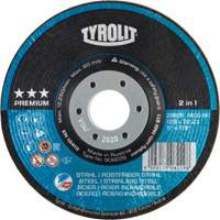 Rondeller Depressed Centre Grinding Wheel, 4-1/2", 36 Grit, 7/8", 13300 RPM, Type 29 Advanced Consulting and Training Ltd.