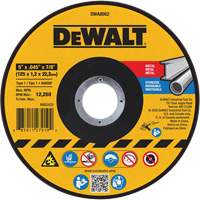 Metal Cut-Off Wheel, 5" x 0.045", 7/8" Arbor, Aluminum Oxide, Type 1 Advanced Consulting and Training Ltd.