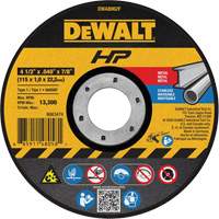 HP Metal Cut-Off Wheel, 4-1/2" x 0.04", 7/8" Arbor, Type 1, Aluminum Oxide, 13300 RPM Advanced Consulting and Training Ltd.