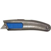 SECUPRO MEGASAFE Unpainted Retractable Knife, 20 mm, Stainless Steel, Heavy-Duty, Aluminum Handle Advanced Consulting and Training Ltd.