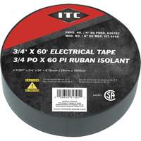 IET-3460 Electrical Tape, 19 mm (3/4") x 18.28 m (60'), Black Advanced Consulting and Training Ltd.