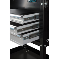 Chariot utilitaire, 4 tiroirs, 18" lo x 33" la x 39" h, Noir Advanced Consulting and Training Ltd.