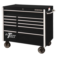 Armoire roulante pour outils s&eacute;rie RX, 11 tiroirs, 41-1/2" la x 25-1/2" p x 40-1/2" h, Noir Advanced Consulting and Training Ltd.