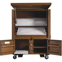 Field Office Jobsite Box, 33" W x 63" D x 80" H, Steel, Red Advanced Consulting and Training Ltd.