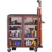 Armoire mobile en treillis, Acier, 37 pi³, Rouge Advanced Consulting and Training Ltd.