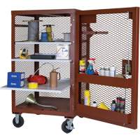 Armoire mobile en treillis, Acier, 22 pi³, Rouge Advanced Consulting and Training Ltd.