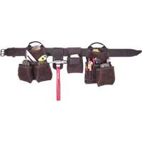 Deluxe Contractor's Tool Belt, Leather, Tan Advanced Consulting and Training Ltd.