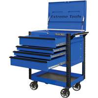 Chariot &agrave; outil s&eacute;rie EX de luxe, 4 tiroirs, 22-7/8" lo x 33" la x 44-1/4" h, Bleu Advanced Consulting and Training Ltd.