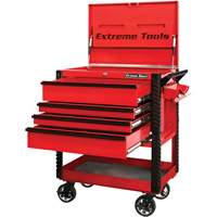 Chariot &agrave; outil s&eacute;rie EX de luxe, 4 tiroirs, 22-7/8" lo x 33" la x 44-1/4" h, Rouge Advanced Consulting and Training Ltd.