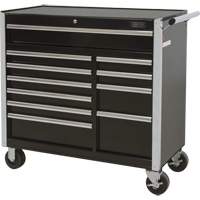 Industrial Tool Cart, 11 Drawers, 41" W x 18-3/4" D x 39-1/3" H, Black Advanced Consulting and Training Ltd.