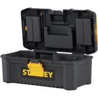 Coffre &agrave; outils avec plateau Essential, 12-1/2" la x 7-3/8" p x 5-1/8" h, Noir/Jaune Advanced Consulting and Training Ltd.
