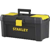Coffre &agrave; outils avec plateau Essential, 16" la x 8" p x 7-3/10" h, Noir/Jaune Advanced Consulting and Training Ltd.