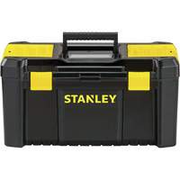 Coffre &agrave; outils avec plateau Essential, 19" la x 9-7/8" p x 9-3/4" h, Noir/Jaune Advanced Consulting and Training Ltd.