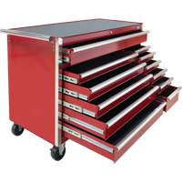 Chariot &agrave; outils industriel, 12 tiroirs, 56" la x 24-1/2" p x 38-1/8" h, Rouge Advanced Consulting and Training Ltd.