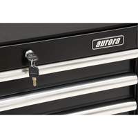Chariot &agrave; outils industriel, 3 tiroirs, 29-4/5" la x 21-1/5" p x 38-4/5" h, Noir Advanced Consulting and Training Ltd.