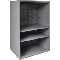 Armoire d'entreposage de produits abrasifs avec panneau perfor&eacute;, Acier, 19-7/8" x 14-1/4" x 32-3/4", Gris Advanced Consulting and Training Ltd.